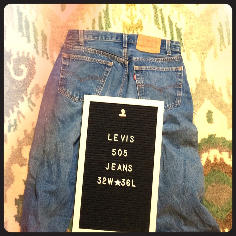 Levi’s 505 32x36. Vintage bought in the late 80’s